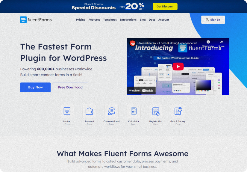 fluentforms preview image